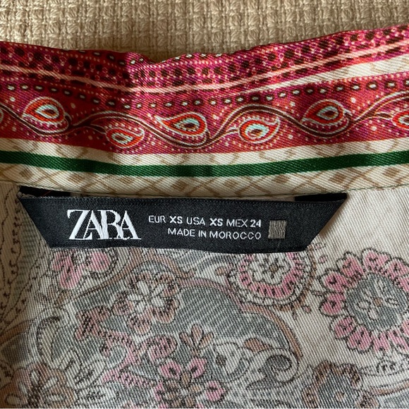 Zara printed button down - Picture 4 of 4